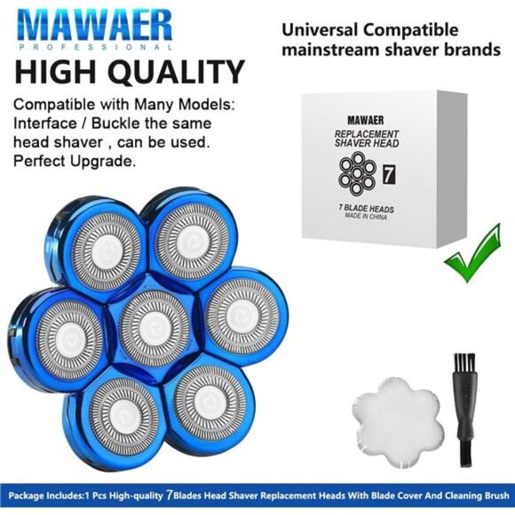 Universal 7 Blades Shaver Replacement Blades Compatible with Freedom Gold Shaver - Picture 3 of 7